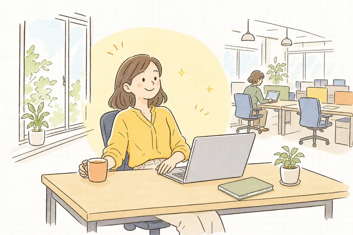 移転の翌朝、いつもどおり社員がメールを開けていることを確認して、静かに安心している企業のWEB担当者